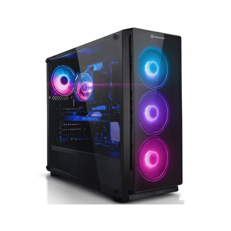 Megaport PC Gamer fixe AMD Ryzen 5 4500 – GeForce RTX3050 6Go – 16Go DDR4 – 1000Go M.2 SSD – SANS système d’exploitation – 1811-FR